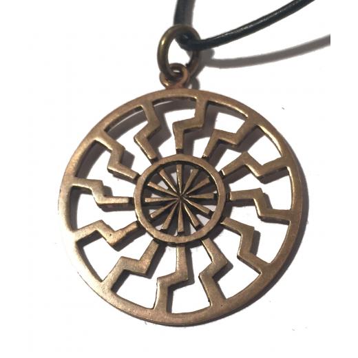 Black Sun - big (Pendant in Bronze)