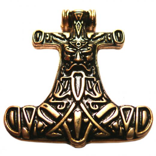 Hammer of Odin (Kettenanhänger in Gold)