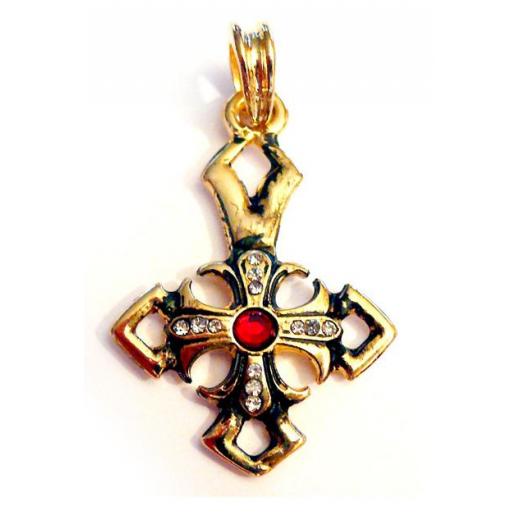 Vendte Kors Valkyrie (Pendant in gold)