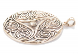 Großes Triskele Amulett Danu (Kettenanhänger in Bronze)