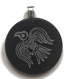 Runes Amulet Rabenzauber (Pendant from Horn)