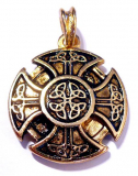 Kreuz der Kelten (Kettenanhänger in Gold)