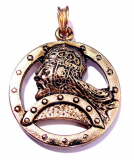 Nordic Warrior (Pendant in gold)