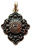 Runenkreuz (Kettenanhänger in Gold)