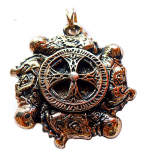 Wikingerkreuz (Kettenanhänger in Gold)