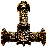 Vindir Hammer (Kettenanhänger in Gold)