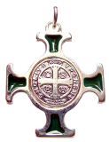 San Bernadetto Cross (Kettenanhänger in Silber)