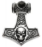 Skull Hammer (Kettenanhänger in Silber)