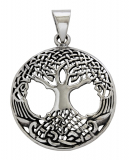 Weltenesche Yggdrasil (Kettenanhänger in Silber)