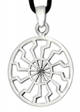 Black Sun (Pendant in silver)