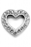 Diamond Heart (Pendant in antiqued silver)