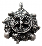 Viking Cross (Pendant in antiqued silver)