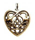 Keltisches Herz (Kettenanhänger in Gold)