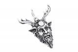 Green Man Cernunnos - Kettenanhänger in Silber