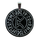 Glücksrune (Kettenanhänger aus Horn)