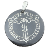 Irminsul in rune-circle (Pendant of horn)