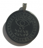 Schutzamulett des Rabbi Nehonia-Kabbala (Kettenanhänger aus Horn)