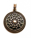 Irminsul in rune-circle (Pendant of horn)