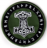 Mjölnir Runen grün (Aufnäher)