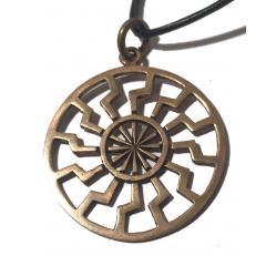 Black Sun - big (Pendant in Bronze)