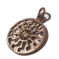 Black Sun - small (Pendant in Bronze)