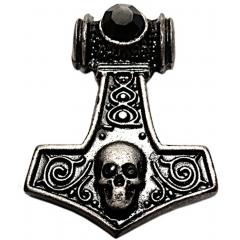 Skull Hammer (Pendant in antiqued silver)