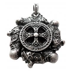 Viking Cross (Pendant in antiqued silver)