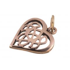 Amina - Celtic Heart (Pendant in Bronze)