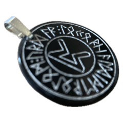 Glücksrune (Kettenanhänger aus Horn)