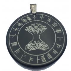 Tree of life with Ogham (Pendant from horn)