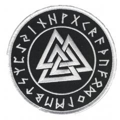 Valknut im Runenkreis (Aufnäher)